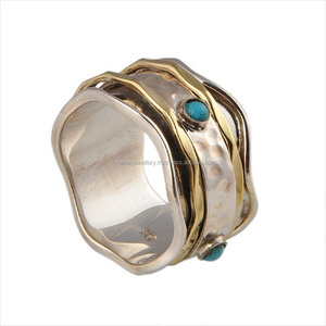 Bohemian Handmade Textured <b>Sterling</b> <b>Silver</b> Meditation <b>Ring</b> for Wedding Engagement Party or Anniversary Perfect Gift Idea - Product Image 1