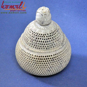 Finest Handmade Soapstone Tealight Candle Holde Intricately Carved Decorative Home & Table Accent - Product Image 3