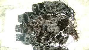 Vague brute crépus droite 12 pouces brésilien Remy cheveux humains tissage Machine Double trame libre tissage cheveux Packs - Product Image 4