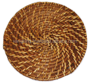 Tovagliette di <span class=keywords><strong>vimini</strong></span> eleganti del Rattan del fornitore del Vietnam rotonde per la decorazione della tavola di nozze con il prezzo ragionevole - Product Image 2