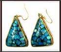 Mosaic Tribal Brass <b>Earrings</b> - Product Image 2