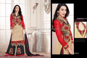 Kanya Libas Shalwar Kameez pour femmes, vente en gros du Pakistan / Ensembles 3 pièces en tissu Lawn / Robe Shalwar Kameez en coton et rayonne - Product Image 5