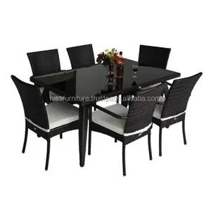 Restaurant rattan furniture Wicker dining tables and Chairs