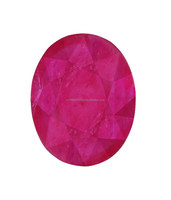 Rubis naturel de forme ovale et coussin, pierre précieuse en vrac de 3 à 4 carats pour la fabrication de bijoux, traité thermiquement en provenance d'origine