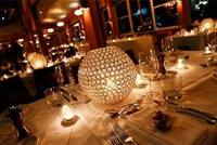 Meilleure qualité d'exportation support de lumière de thé en métal de taille personnalisée fil galvanisé bougie en cristal votive pour la décoration de mariage