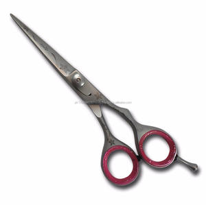 Ciseaux de barbier droits, de style mouillés et gravés, pour barbier - Product Image 1