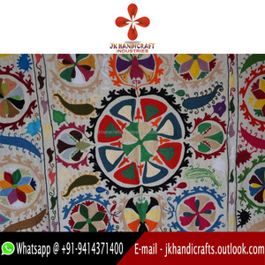 Beautiful Hand Embroidered Cotton Suzani Wall Hanging - Product Image 4