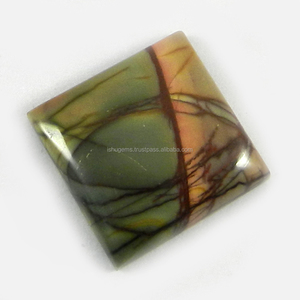 2,53 gms rojo Natural Creek Jasper 16mm cuadrado cabujón de piedras preciosas para joyería IG0778 - Product Image 1