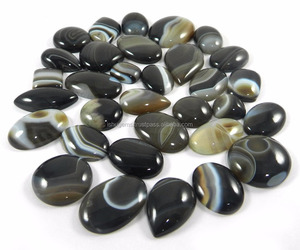 32 PcsสีดำธรรมชาติSardonyx 100กรัมFreeform Cabochon - Product Image 1