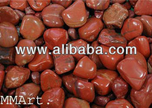 Offre Spéciale indien haute qualité naturel sang rouge jaspe poli galet pierre décoration de jardin - Product Image 2