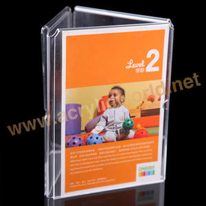 จีนโรงงานที่ชัดเจนอะคริลิหมุนผู้ถือป้ายผู้ถือเมนู - Product Image 4