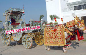 Royal Horse Drawn <b>Buggy</b> Traditional Indian Horse Drawn Carriage <b>for</b> <b>Sale</b> Wedding Royal Horse Drawn <b>Buggy</b> Manufacturer - Product Image 2