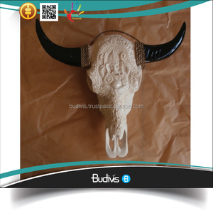 Hot Selling Natural Resin Cow for Skull Head <b>Ornament</b> Artistic Carving for <b>Cars</b> - Product Image 2