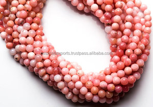 อัญมณีธรรมชาติสีชมพูโอปอลของเปรูลูกปัด6มม. เป็นรูปเหลี่ยมเพชรพลอยแก้วคริสตัลแบบหลวมสำหรับการแสดงความคิดสร้างสรรค์ - Product Image 5