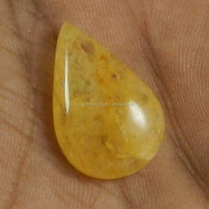Cabujón de Aventurina Amarilla Natural en Forma de Pera, 24x11mm, Gema Suelta de 3.70g para Joyería, Ishu Gems - Product Image 2