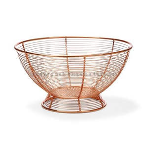 Cesta de malla de alambre de acero inoxidable barata de alta calidad personalizada para decoración del hogar para almacenamiento de alimentos - Product Image 5