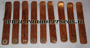 Quemador de incienso de madera hecho a mano de la mejor calidad con diseño surtido de incrustaciones para meditación, Yoga y aromaterapia - Product Image 3