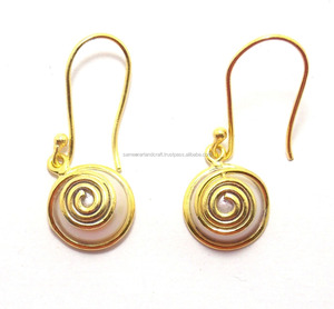 Trendy Bell Shape Natural Pearl Beads <b>Rose</b> <b>Gold</b> Plated Fancy Wedding Gift Copper Alloy Earring Wire Wrapped Classic Fashionable - Product Image 4