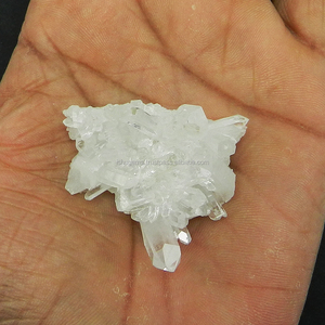 Ishu Gems Minéraux fins 4,0x4,0 cm Amas de pierres précieuses blanches naturelles Fantaisie Forme libre 24,43 grammes Cristal en vrac IG14724 - Product Image 2