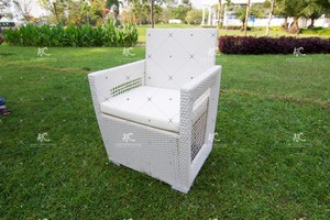 ชุดรับประทานอาหารหวายโพลีสังเคราะห์สำหรับสวนกลางแจ้ง,เฟอร์นิเจอร์หวายดีไซน์พิเศษ - Product Image 5