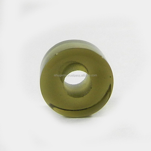 Perles rondes lisses à grand trou en quartz fumé clair de qualité AA, 5x8x14mm, pour la fabrication de bijoux, vente en gros en provenance d'Inde - Product Image 3