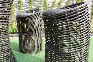 Juego de barra de ratán PE sintético de diseño único con estilo moderno Muebles de mimbre de tela para jardín al aire libre Patio para hoteles Villas - Product Image 5