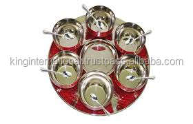 King International Diwali Regalos/Regalos de Navidad/La bandeja de diseño elegante más popular Acero inoxidable - Product Image 3