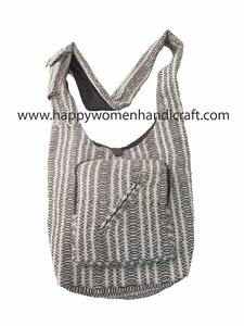 Bolsa de compras de algodón unisex con acceso lateral, cómoda y práctica - Product Image 2