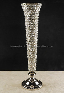 Vase en cristal, vase trompette, grand vase trompette - Product Image 2