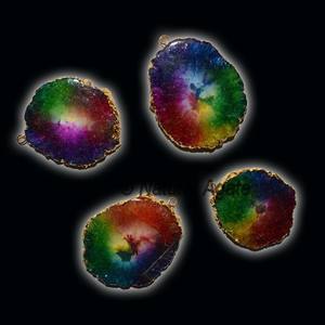 Colgante de piedras preciosas artesanales semipreciosas Colgantes de cuarzo solar - Product Image 1