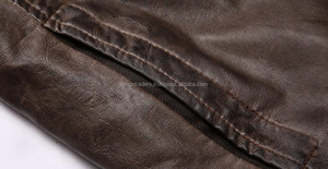 แจ็กเก็ตหนังแกะสำหรับผู้ชาย, แจ็กเก็ตหนังแกะขนาดพลัสไซส์ถักลายแฟชั่น - Product Image 6