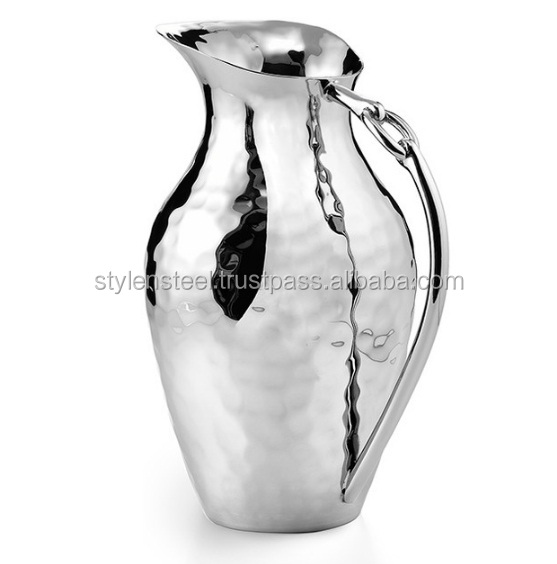 アンティークウォーターピッチャーステンレス鋼耐性水差し金属