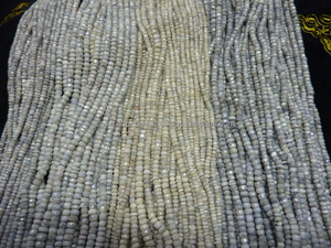 Rondelle en Silverite Naturelle Ronde Cristaux à Facettes Pierres de Guérison en Argent Blanc Perles de Pierres Précieuses Bon Marché - Product Image 2