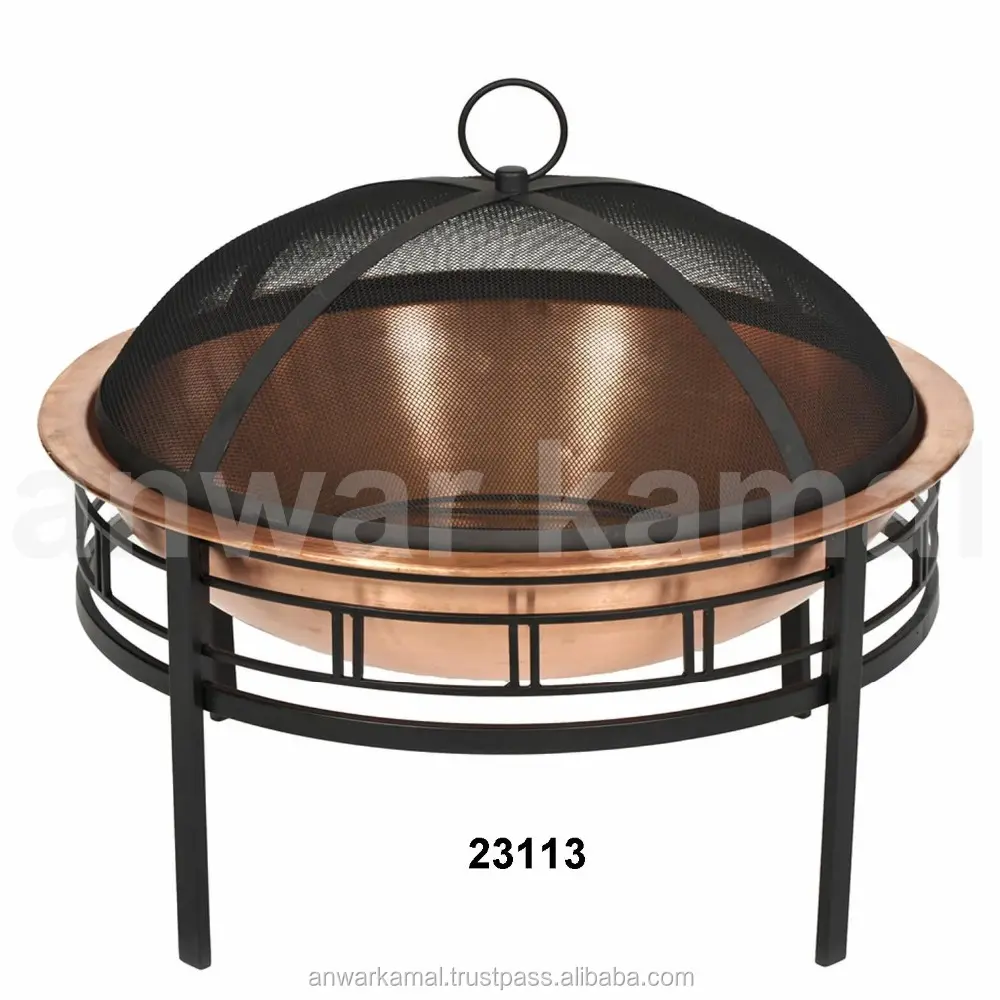 Hot Selling Best Quality Black Iron Stand Copper Fire Pit