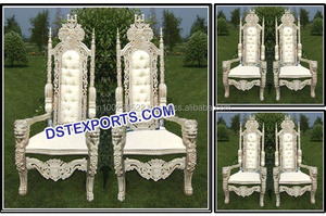 Set de chaises de mariage à dossier haut, pour la réception des mariés et du marié, nouvelle collection - Product Image 2