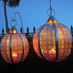 Lampe marocaine, lanterne marocaine, lampe suspendue fabriquée à la main en métal de haute qualité en vrac pour la décoration de la maison et du mariage - Product Image 1