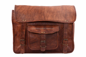 New Arrival Unisex Stylish 100% Genuine Leather Crossbody Messenger Bag Handmade Vintage For Office Use Laptop Feature For Women - Product Image 2