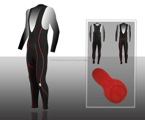 Shemax 2023 Top qualité vente chaude personnalisé hommes cyclisme collants à bretelles hiver thermique Gel rembourré Long Leggings Cycle pantalon - Product Image 2