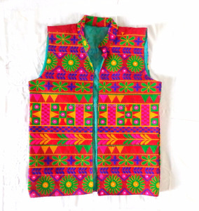 Chaqueta India al por Mayor - Chaqueta Boho Tribal - Chaqueta Bordada Estilo Gitano Banjara para Hombre - Product Image 3