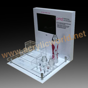 ที่ตั้งโชว์ขวดน้ำหอมอะคริลิคพร้อมจอ LCD ยืนแสดงเครื่องสำอางทำจากอะคริลิค - Product Image 3