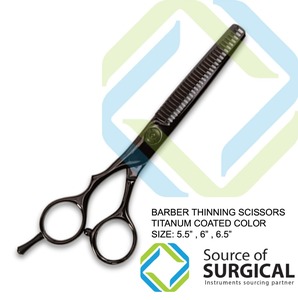 กรรไกรซอยผมตรง6นิ้วสำหรับช่างตัดผมใบมีดสแตนเลสพร้อมปลายแหลมเครื่องมือความงามที่จับยางโลหะ - Product Image 2