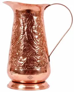 Zuiver Koper Water Jug Pitcher Voor Ayurveda Gezondheid Voordelen Zuiver Koper Water Jug Fabrikanten En Exporteurs Uit India