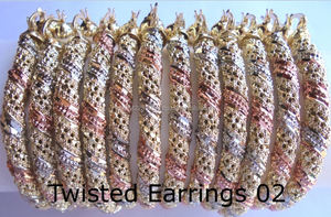 Boucles d'oreilles de luxe pour filles, livraison gratuite, grandes boucles d'oreilles rondes, plaqué or 18K, trois couleurs, bijoux à la mode - Product Image 2