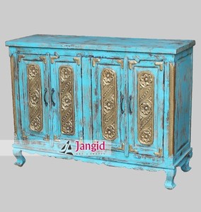 Salle à manger en bois massif meubles inde - Product Image 1