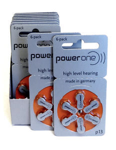 Pile auditive Power One Zinc air Vente chaude A10 A13 A675 A312 Pile bouton pour aides auditives non rechargeables - Product Image 2