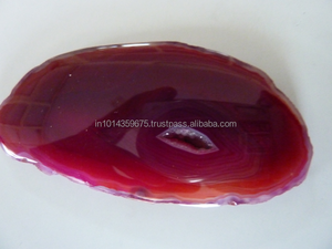 อะเกตดรูซี่ธรรมชาติแบบแผ่น คาโบชอง หินหลวมหลากสี  ผ่านการบำบัดตามธรรมชาติ  มีเอฟเฟกต์แสง  ขายส่ง ปรับแต่งได้ - Product Image 2