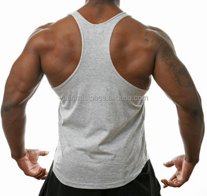 Camiseta de tirantes personalizada para culturismo para hombre, camiseta OEM de compresión para músculos, gimnasio, entrenamiento de talla grande, Fitness acanalada para Camiseta de punto, promoción - Product Image 6