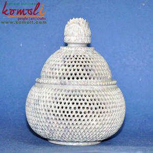 Finest Handmade Soapstone Tealight Candle Holde Intricately Carved Decorative Home & Table Accent - Product Image 6