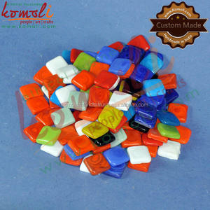 Blocs de verre personnalisés, motif marbre, carreaux, mosaïque - Product Image 5