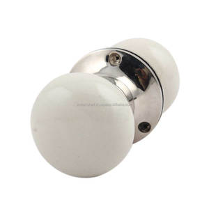 Poignée d'armoire faite à la main en céramique crème mortaise Design Vintage tiroir commode Lot poignée de porte d'armoire vente en gros - Product Image 1